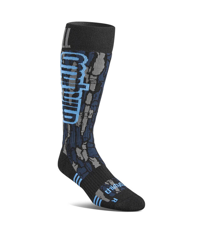 THIRTYTWO SIGNATURE MERINO SOCK BLACK/BLUE 2025
