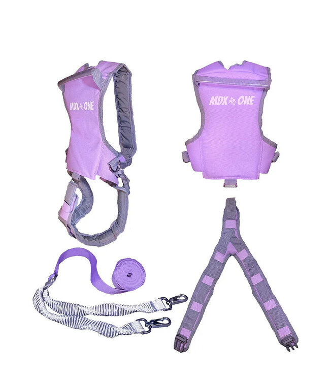 MDX ONE SKI HARNESS w/ STATIC LEASH LAVENDER 2025