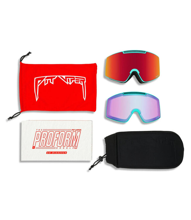 PIT VIPER PROFORM GOGGLE THE SNOW MACHINE / RED 2025