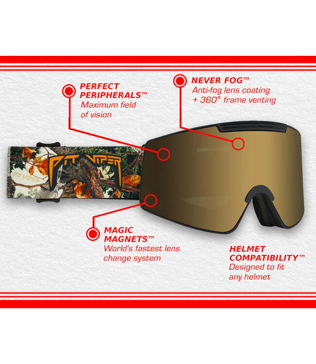 PIT VIPER PROFORM GOGGLE THE SNOW MACHINE / RED 2025