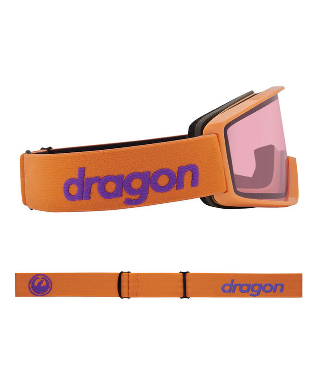 DRAGON DX3 OTG GOGGLE APRICOT w/ LUMALENS LIGHT ROSE 2025