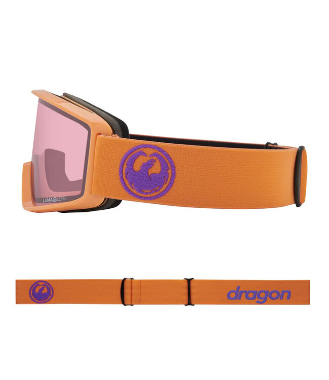 DRAGON DX3 OTG GOGGLE APRICOT w/ LUMALENS LIGHT ROSE 2025