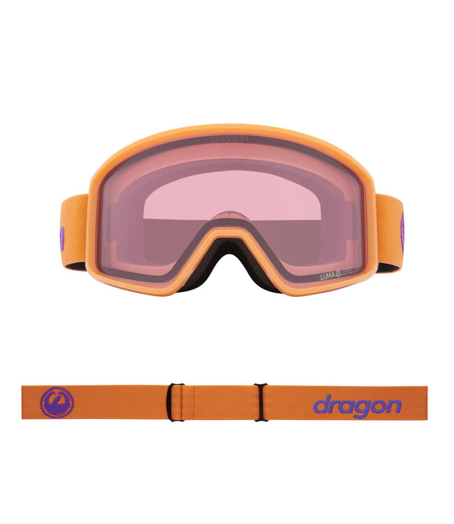 DRAGON DX3 OTG GOGGLE APRICOT w/ LUMALENS LIGHT ROSE 2025