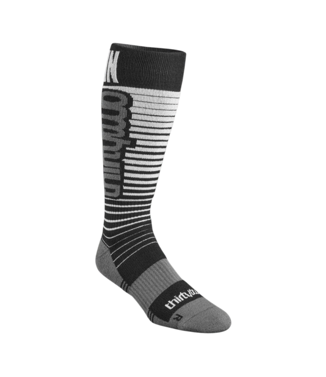 THIRTYTWO SIGNATURE MERINO SOCK BLACK/SILVER 2025