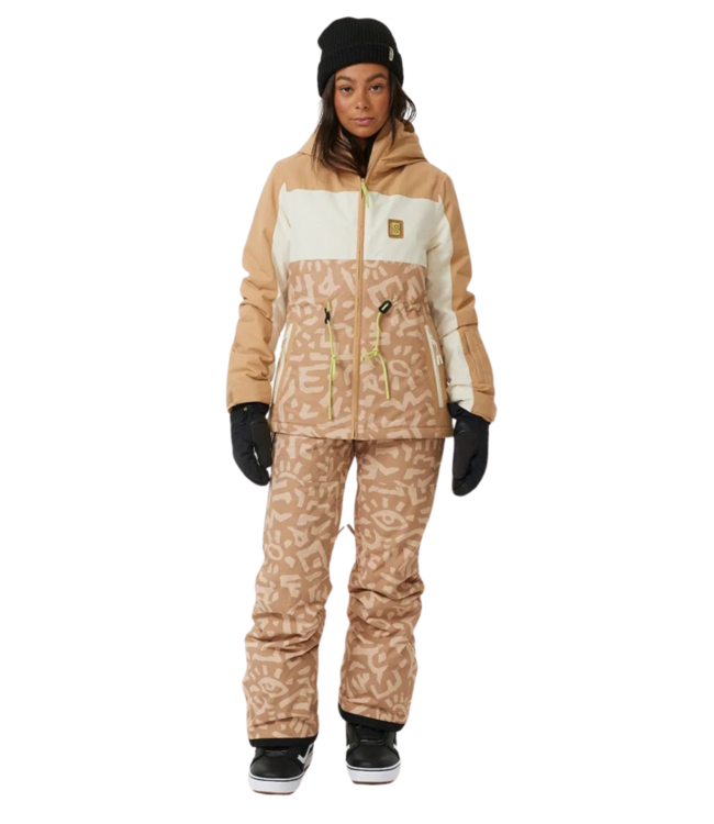 RIP CURL WOMENS ANTI SERIES BETTY SNOWBOARD JACKET 10K/10K BEIGE 2025