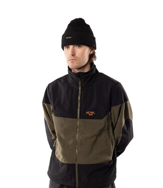 HOWL HOWL MENS ZIP POLAR FLEECE ARMY 2025