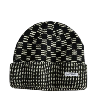 AUTUMN AUTUMN SELECT SQUARED BEANIE BLACK NATURAL 2025