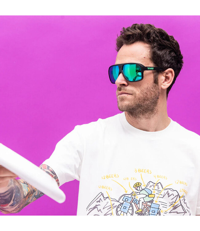 PIT VIPER THE FLIGHT OPTICS SUNGLASSES THE EXEC w/ POLAR BLUE GREEN