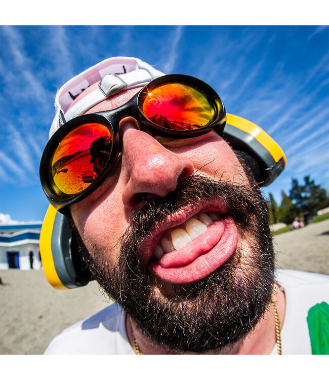 PIT VIPER SLAMMER SUNGLASSES THE COMBUSTION w/ RED