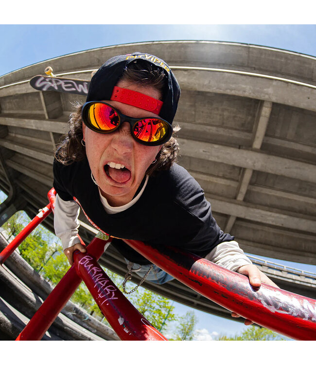 PIT VIPER SLAMMER SUNGLASSES THE COMBUSTION w/ RED