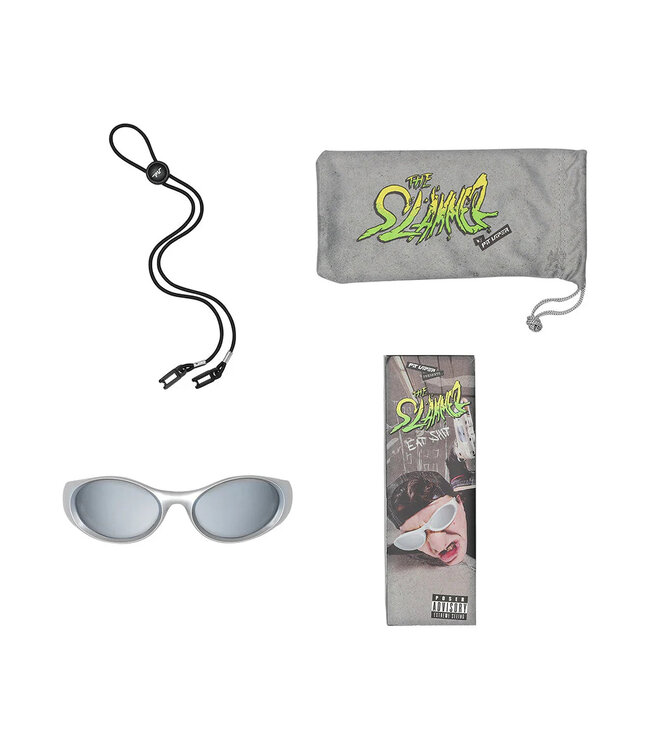 PIT VIPER SLAMMER SUNGLASSES THE SPINE TINGLER w/ Z87 SILVER