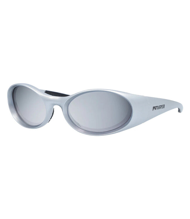 PIT VIPER SLAMMER SUNGLASSES THE SPINE TINGLER w/ Z87 SILVER