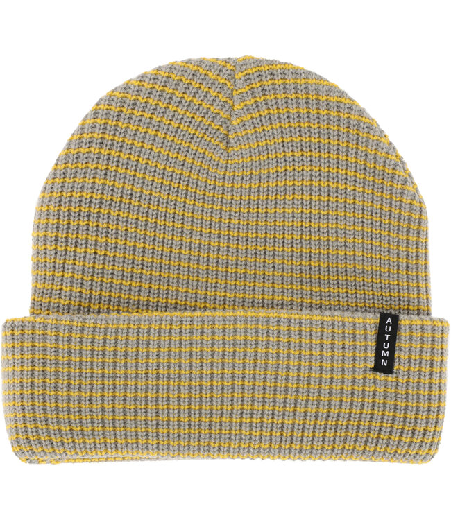 AUTUMN SELECT STRIPE BEANIE STONE GREY 2025