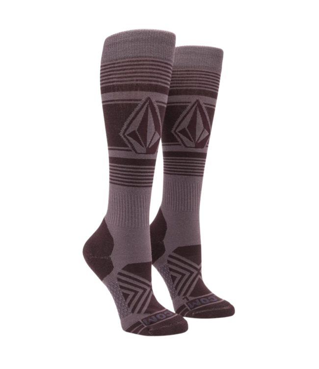 VOLCOM WOMENS STONE LINES OTC SOCK DUSTY LAVENDER 2025