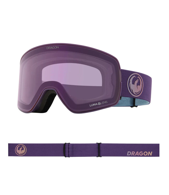 DRAGON NFX2 GOGGLE DEEP PLUM w/ LUMALENS SILVER ION + LUMALENS VOILET 2025