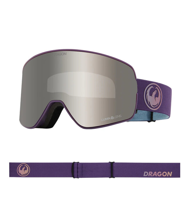 DRAGON NFX2 GOGGLE DEEP PLUM w/ LUMALENS SILVER ION + LUMALENS VOILET 2025