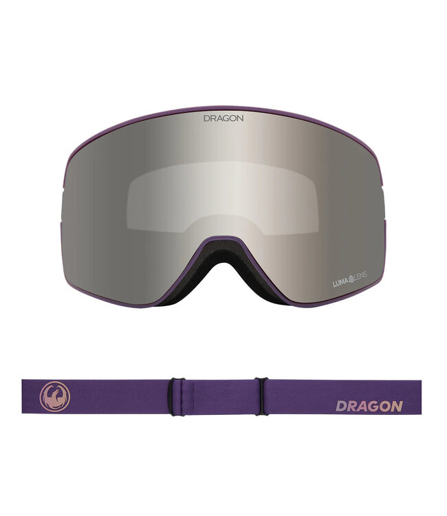DRAGON NFX2 GOGGLE DEEP PLUM w/ LUMALENS SILVER ION + LUMALENS VOILET 2025