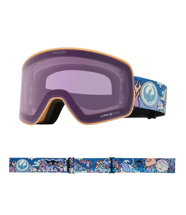 DRAGON NFX2 GOGGLE KIMMY FASANI SIGNATURE w/ LUMALENS PURPLE ION + LUMALENS VIOLET 2025