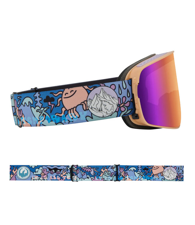 DRAGON NFX2 GOGGLE KIMMY FASANI SIGNATURE w/ LUMALENS PURPLE ION + LUMALENS VIOLET 2025