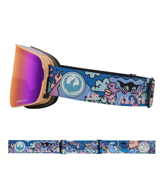DRAGON NFX2 GOGGLE KIMMY FASANI SIGNATURE w/ LUMALENS PURPLE ION + LUMALENS VIOLET 2025