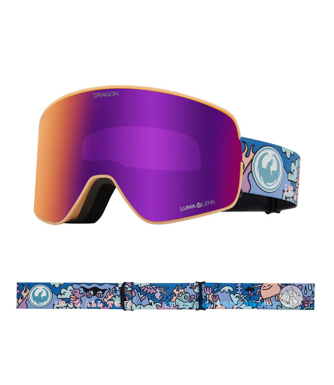 DRAGON NFX2 GOGGLE KIMMY FASANI SIGNATURE w/ LUMALENS PURPLE ION + LUMALENS VIOLET 2025