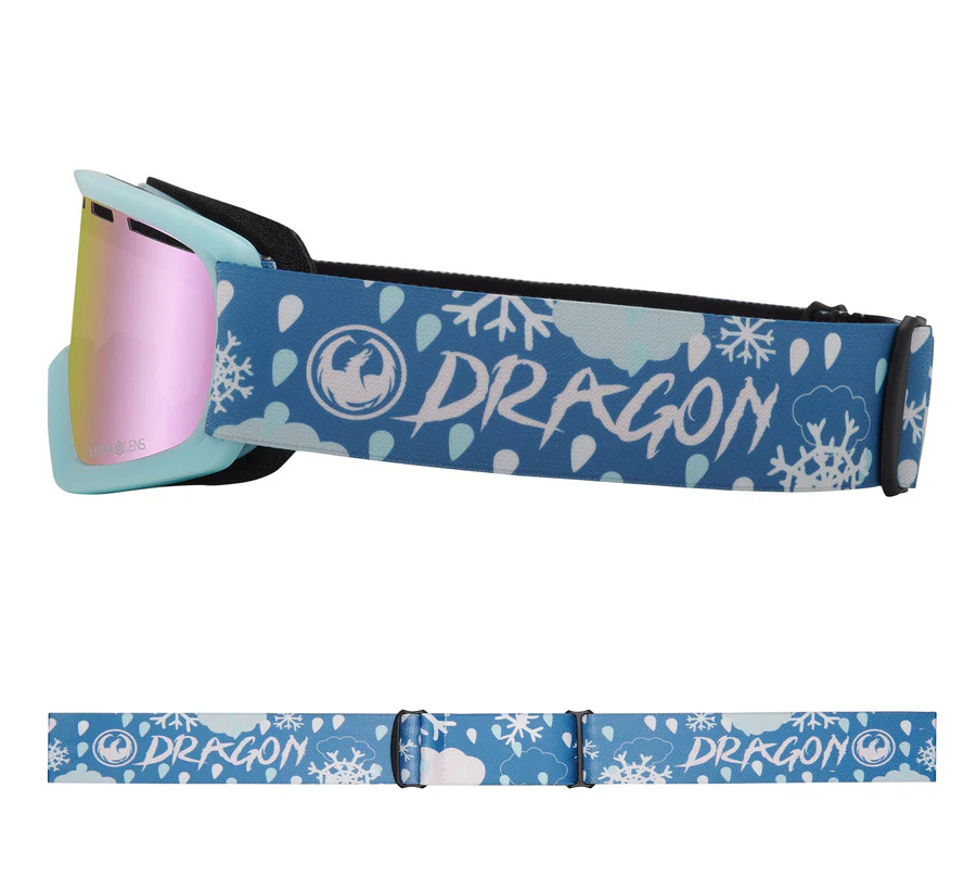 DRAGON LIL D 2 GOGGLE SNOW DANCE w/ LUMALENS PINK ION 2025 ONE