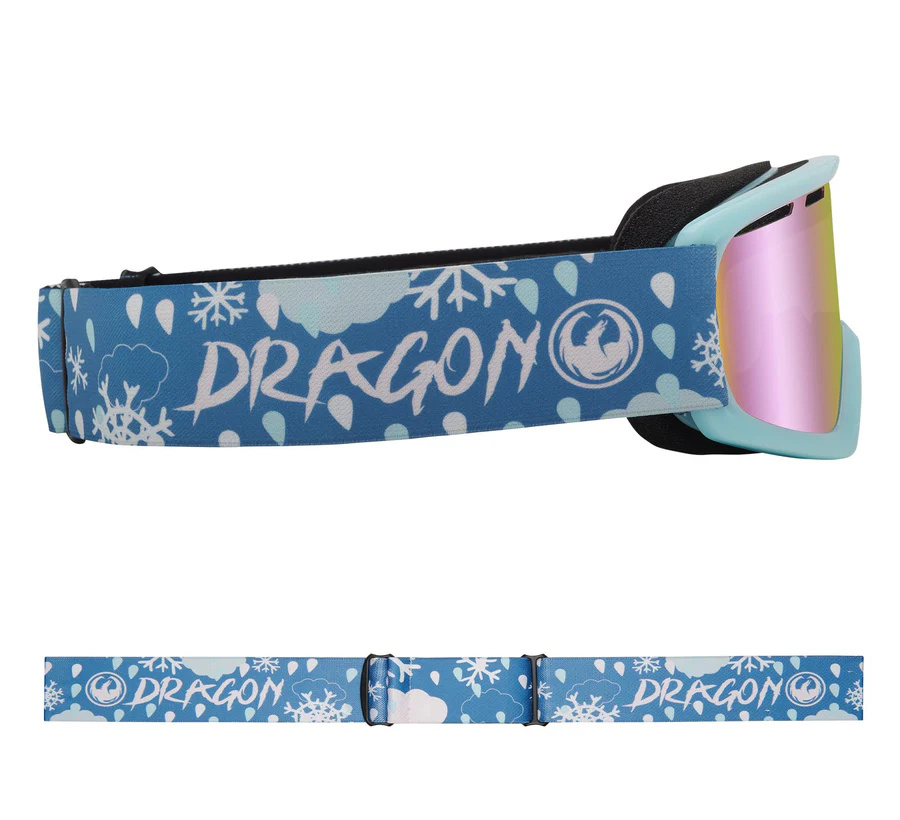 DRAGON LIL D 2 GOGGLE SNOW DANCE w/ LUMALENS PINK ION 2025 ONE