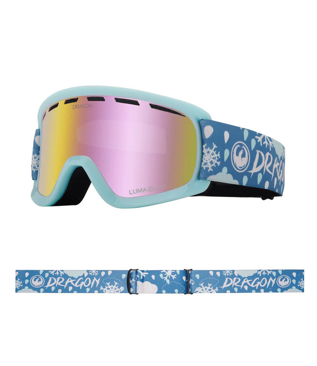 DRAGON LIL D 2 GOGGLE SNOW DANCE w/ LUMALENS PINK ION 2025