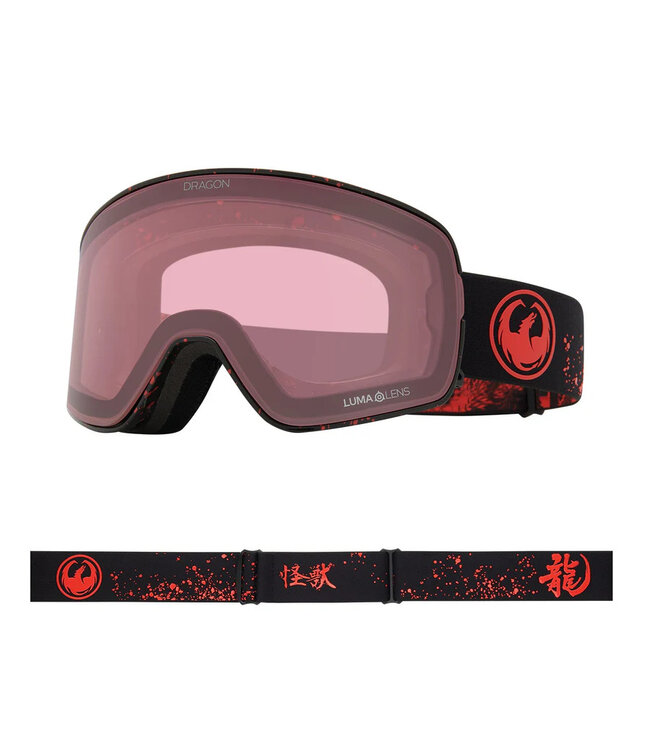 DRAGON NFX2 GOGGLE KAIJU w/ LUMALENS RED ION + LUMALENS LIGHT ROSE 2025