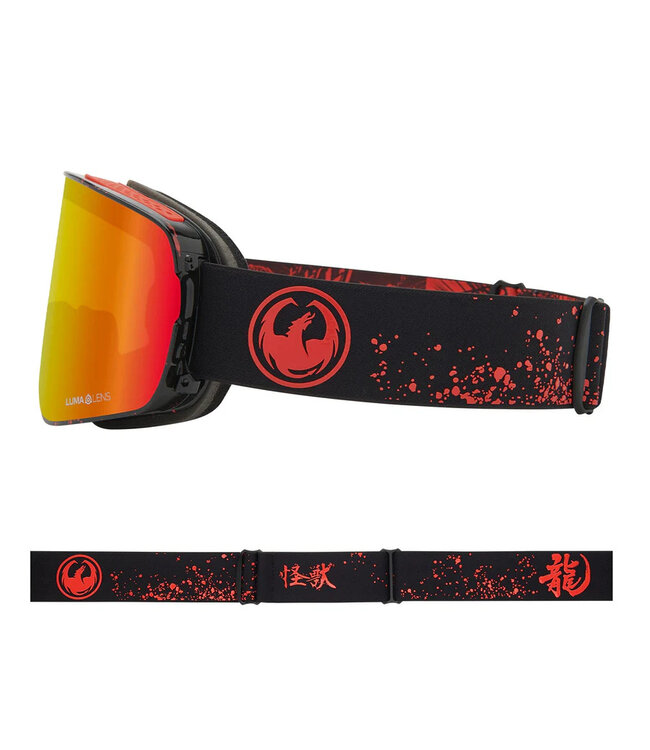 DRAGON NFX2 GOGGLE KAIJU w/ LUMALENS RED ION + LUMALENS LIGHT ROSE 2025