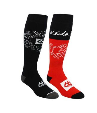 686 686 MENS KEITH HARING SOCK 2 PACK ASSORTED 2025