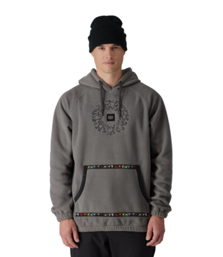 686 686 TIOGA SHERPA FLEECE PULLOVER KEITH HARING RHINO GREY 2025