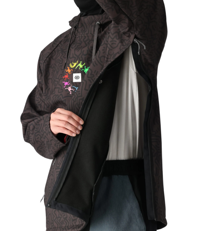 686 WATERPROOF HOODY KEITH HARING BLACK 2025