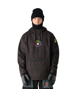 686 686 WATERPROOF HOODY KEITH HARING BLACK 2025