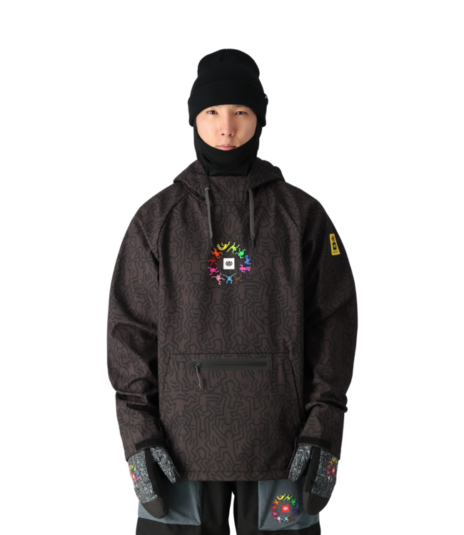 686 WATERPROOF HOODY KEITH HARING BLACK 2025