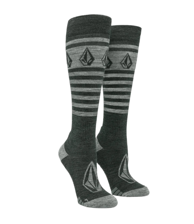 VOLCOM WOMENS STRIKER WOOL BLEND OTC SOCK BLACK 2025