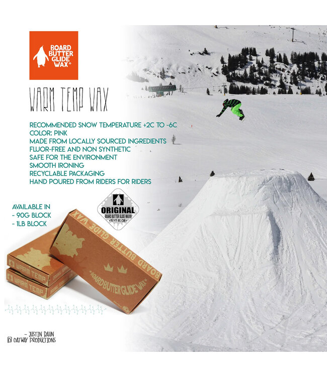 BOARD BUTTER WARM 90G SNOWBOARD WAX 2025