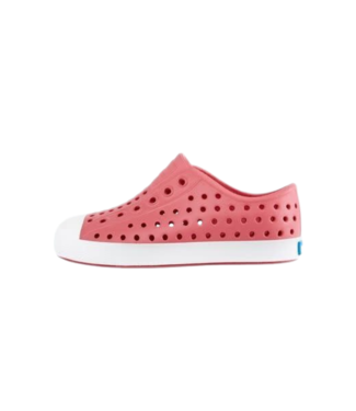 NATIVE NATIVE JEFFERSON CHILD SHOE CLOVER PINK/SHELL WHITE