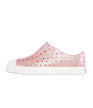 NATIVE NATIVE JEFFERSON MILK PINK BLING YOUTH SHOE