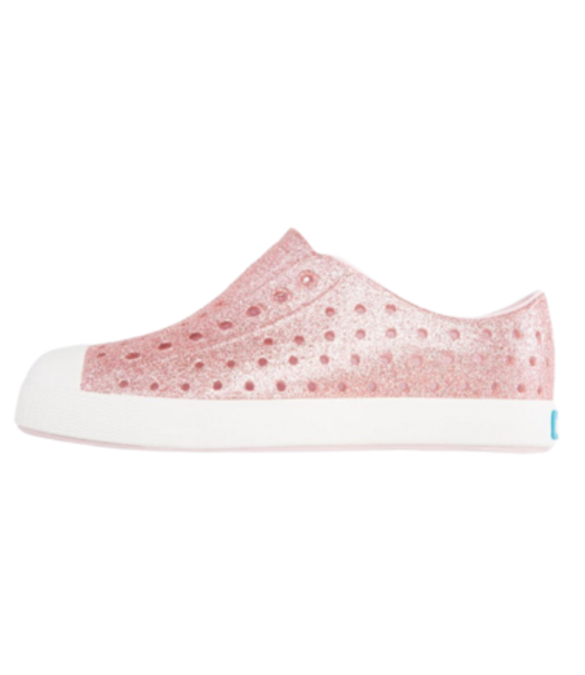 NATIVE JEFFERSON MILK PINK BLING CHILD SHOE