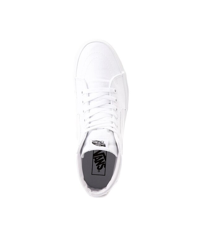 VANS MENS SKATE SK8-HI SHOES WHITE