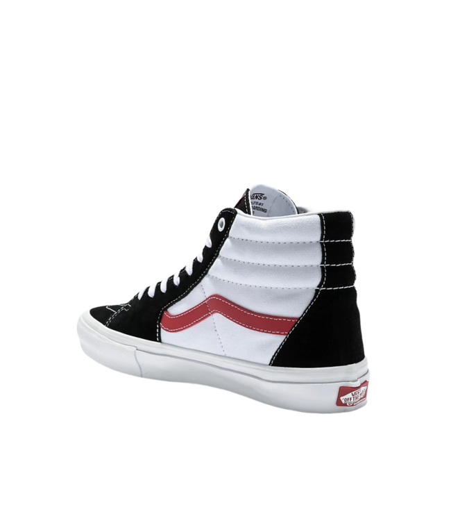 VANS MENS SKATE SK8-HI SHOE ATHLETIC BLACK/RED