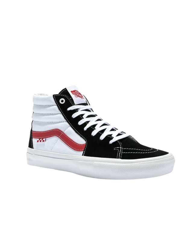 VANS MENS SKATE SK8-HI SHOE ATHLETIC BLACK/RED