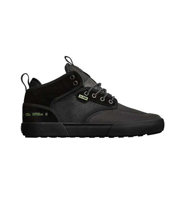 GLOBE MENS MOTLEY MID SHOES BLACK/LIME/SUMMIT