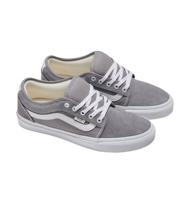 VANS MENS SKATE CHUKKA LOW SIDESTRIPE SHOE LIGHT GREY