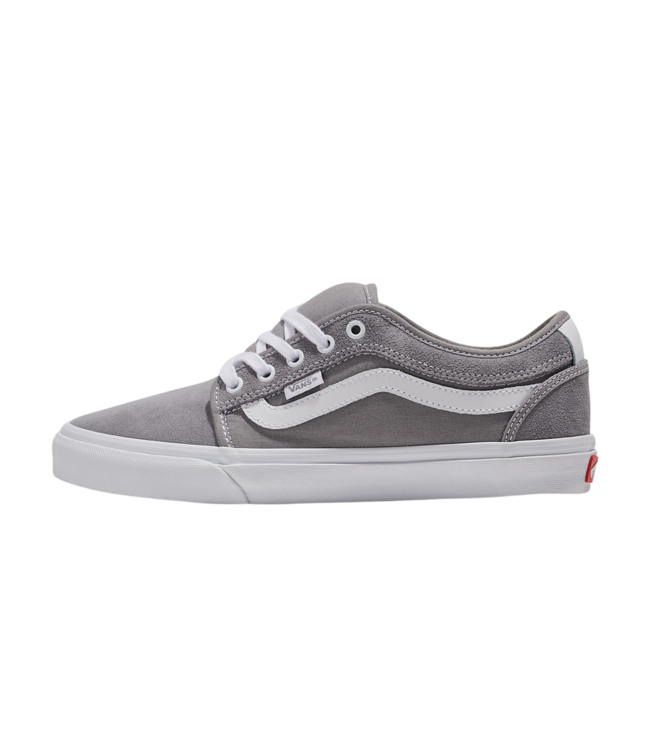 VANS MENS SKATE CHUKKA LOW SIDESTRIPE SHOE LIGHT GREY