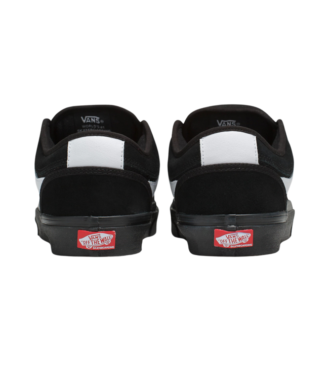 VANS MENS SKATE CHUKKA LOW SIDESTRIPE SHOE BLACK/WHITE