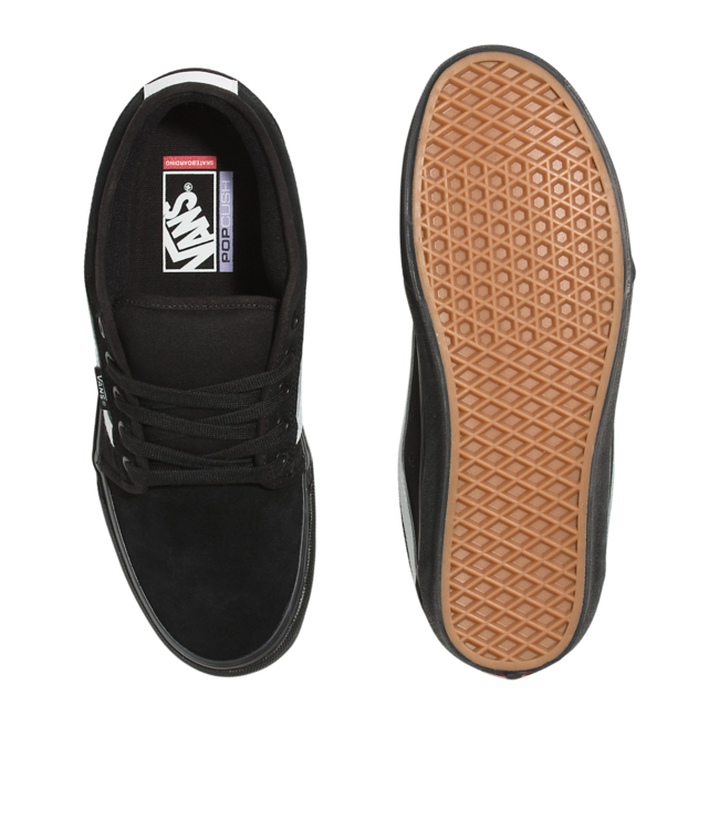 VANS MENS SKATE CHUKKA LOW SIDESTRIPE SHOE BLACK/WHITE