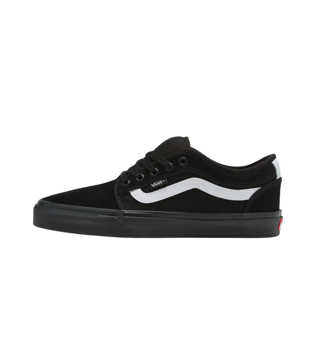 VANS MENS SKATE CHUKKA LOW SIDESTRIPE SHOE BLACK/WHITE