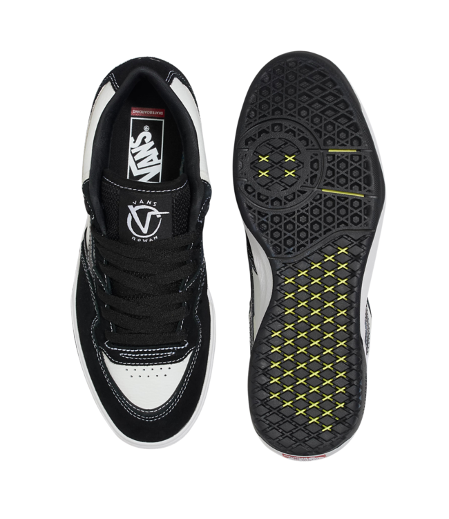 VANS MENS ROWAN 2 SHOES BLACK/WHITE/BLACK